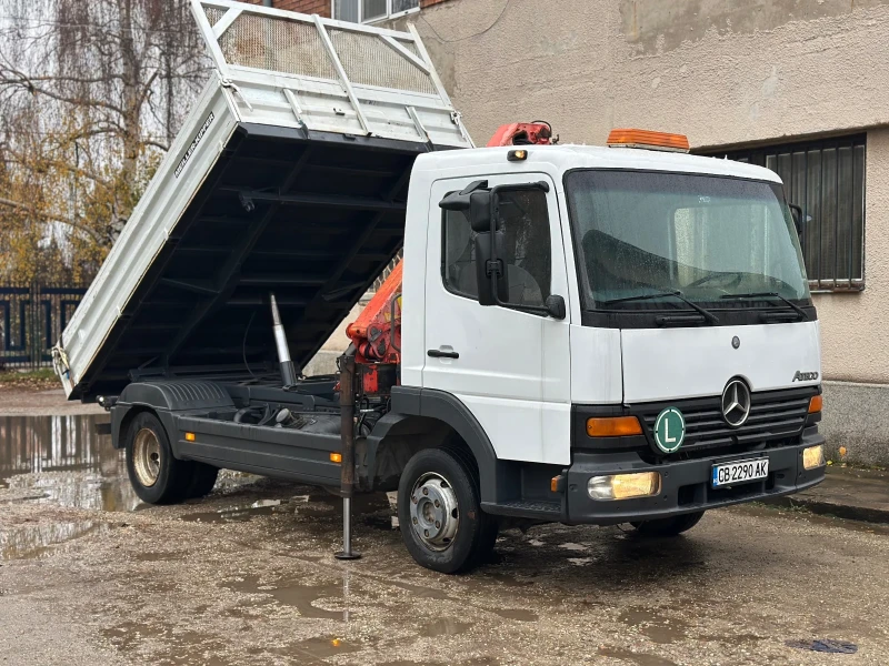 Mercedes-Benz Atego Самосвал + кран PK7000, снимка 2 - Камиони - 52586126