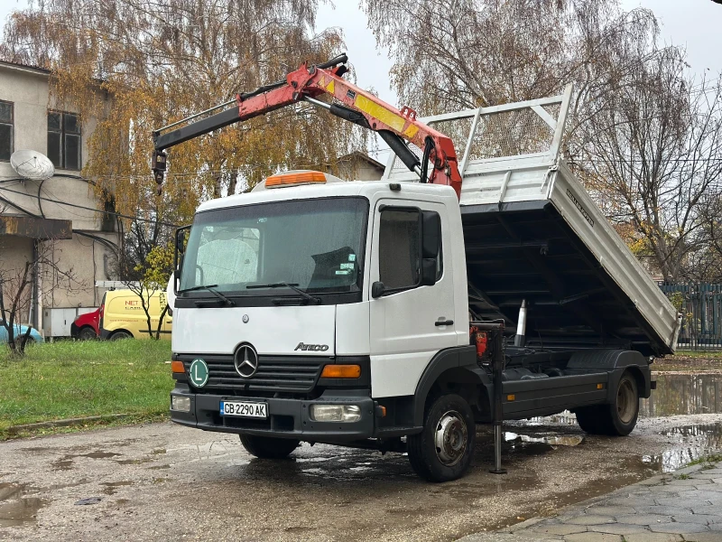 Mercedes-Benz Atego Самосвал + кран PK7000, снимка 6 - Камиони - 52586126