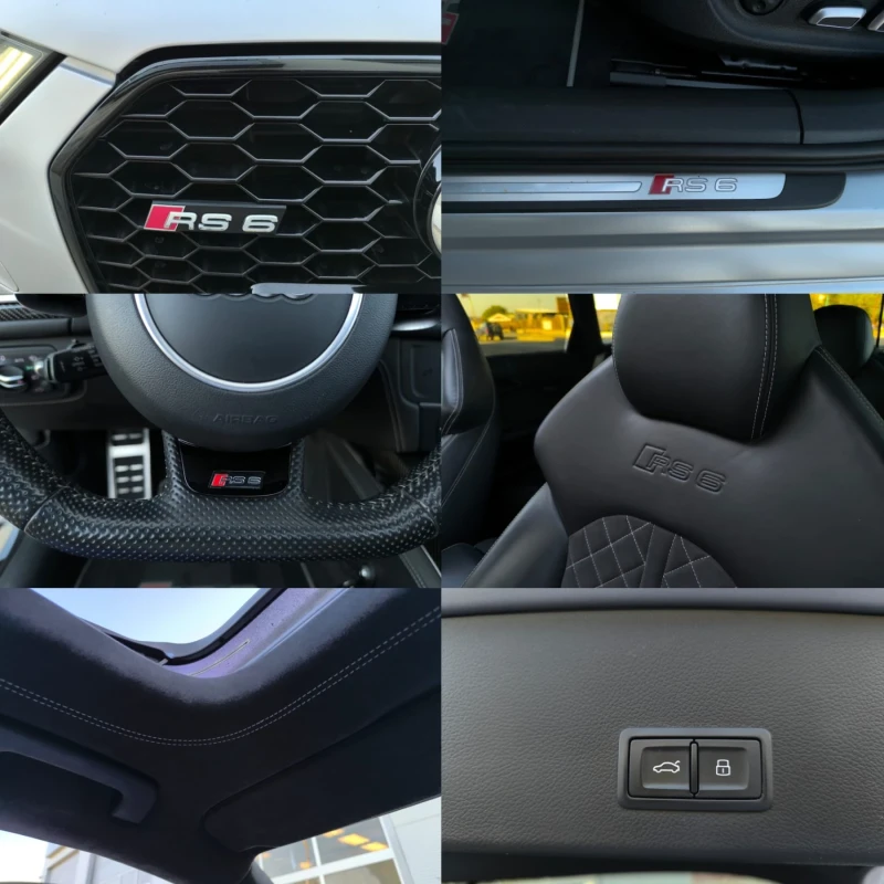 Audi Rs6 AVANT/CERAMIC/CARBON/B&O, снимка 13 - Автомобили и джипове - 52546097