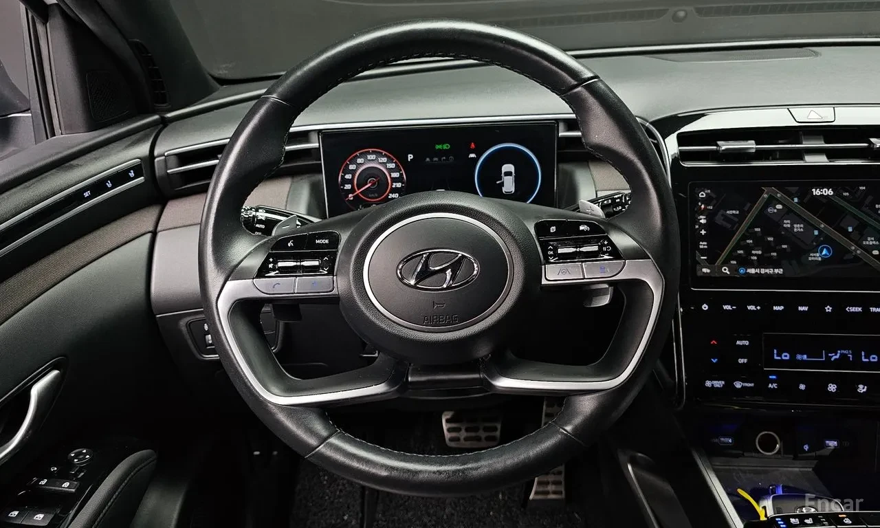 Hyundai Tucson HYBRID* ОБДУХ* ПОДГРЕВ* BOSE* 360* М.ТОЧКА, снимка 13 - Автомобили и джипове - 55728170