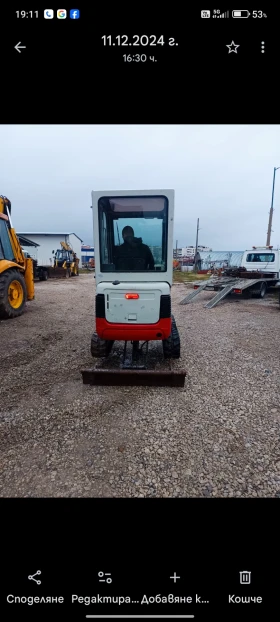 Багер Takeuchi TB016, снимка 6