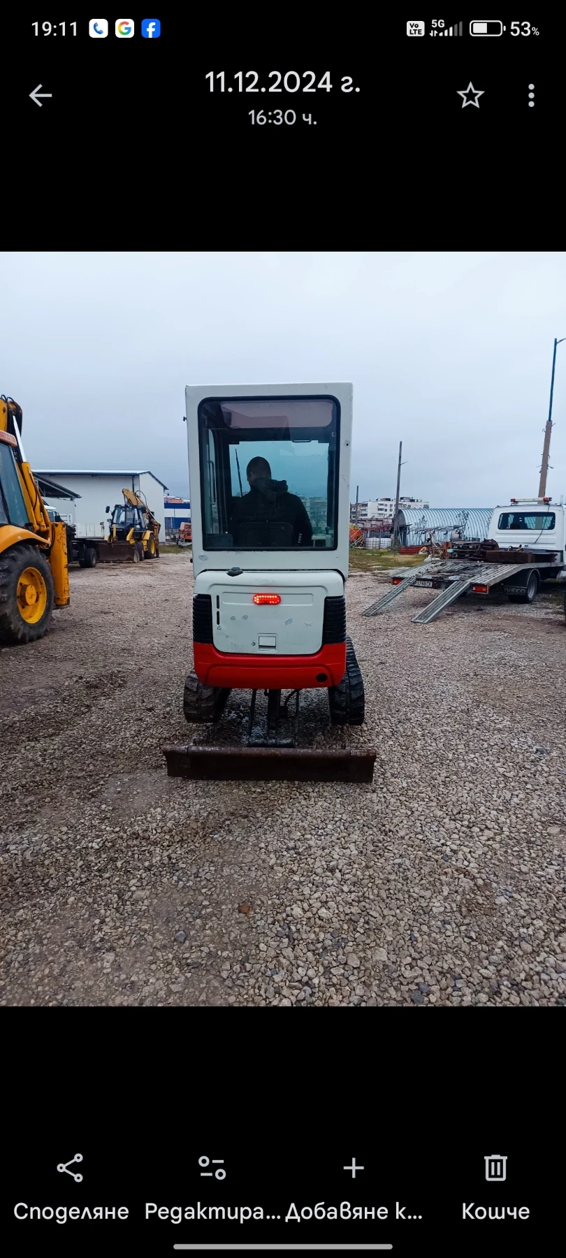 Багер Takeuchi TB016 - изображение 6