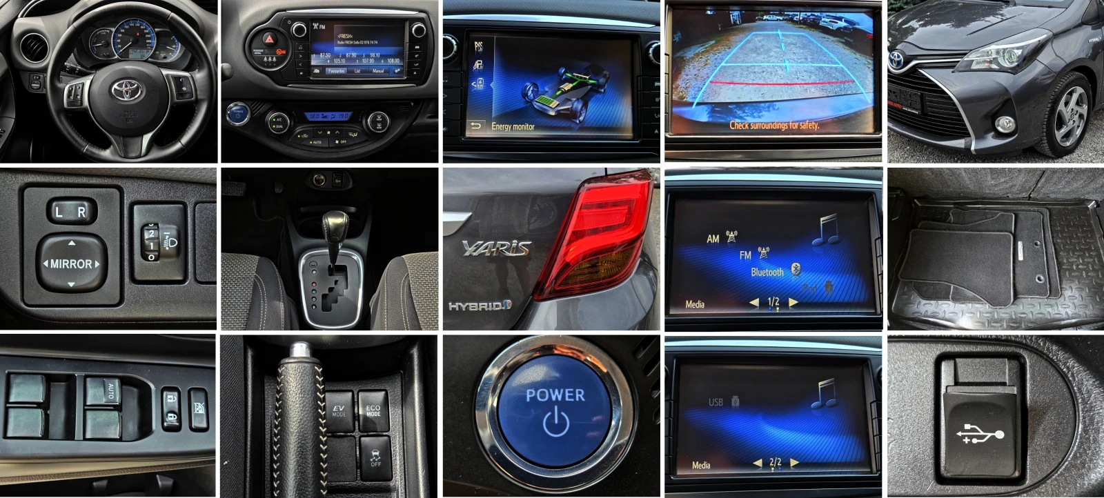 Toyota Yaris 1.5i HYBRID/КАМЕРА/NAVI/LED/FACELIFT, снимка 11 - Автомобили и джипове - 55227646