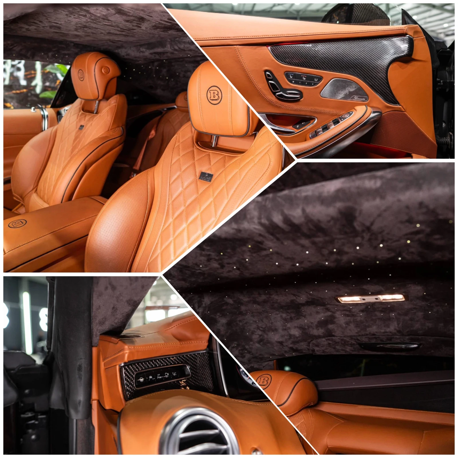 Mercedes-Benz S 63 AMG FULL BRABUS PACK CARBON BURM HUD 360 ЛИЗИНГ 100%, снимка 16 - Автомобили и джипове - 54969052