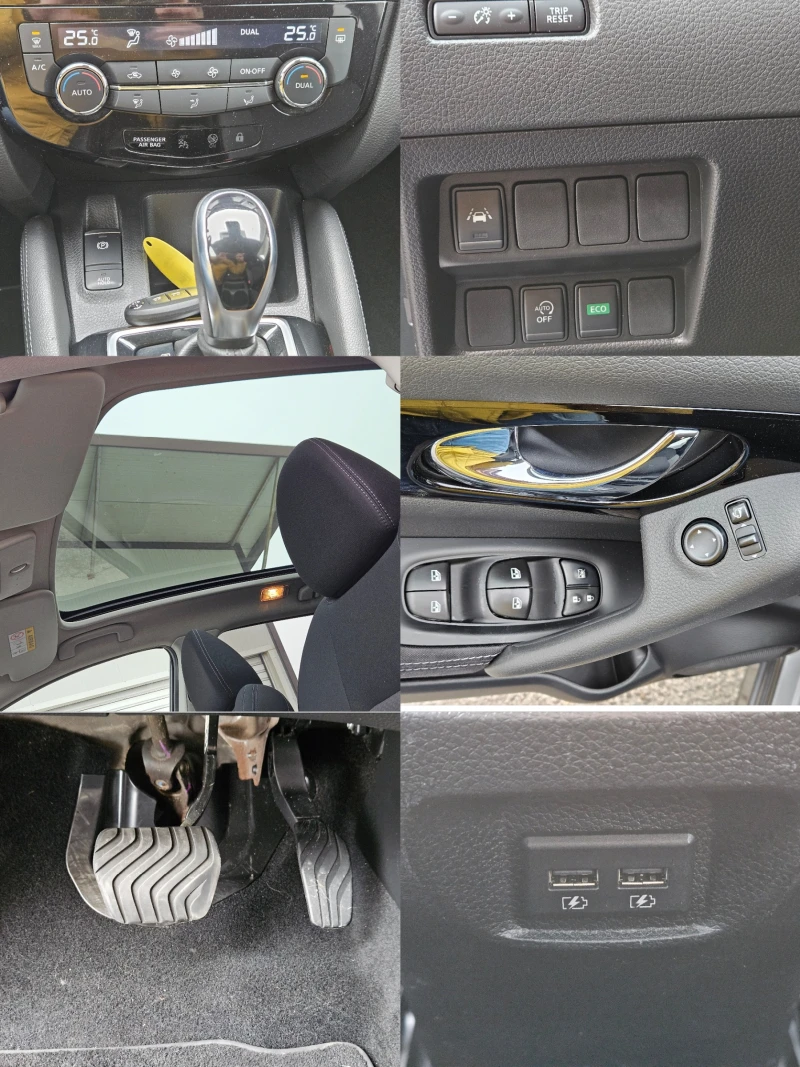 Nissan Qashqai 1.5dci/TEKNA/116k.c/NAVI/БЛУТУТ/LED/EURO 6D/ТОП, снимка 14 - Автомобили и джипове - 48498879