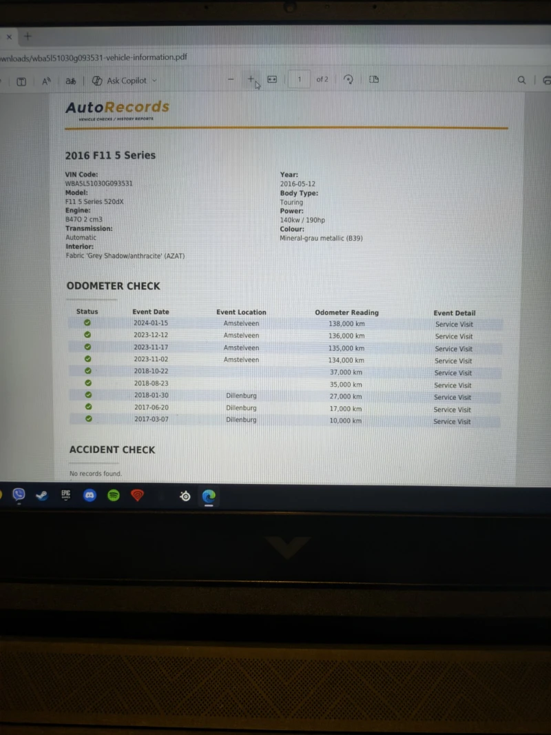 BMW 520 190k.c Xdrive Mpack Алкантара !!!173000км.!!!, снимка 15 - Автомобили и джипове - 52484856