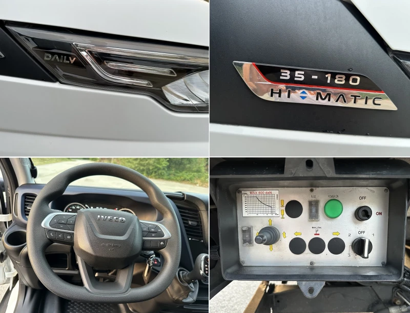 Iveco 35c18 HI-MATIC* БОРД 850kг* LED* КЛИМА* ТОРСИОН* до 3.5т, снимка 15 - Бусове и автобуси - 50679584