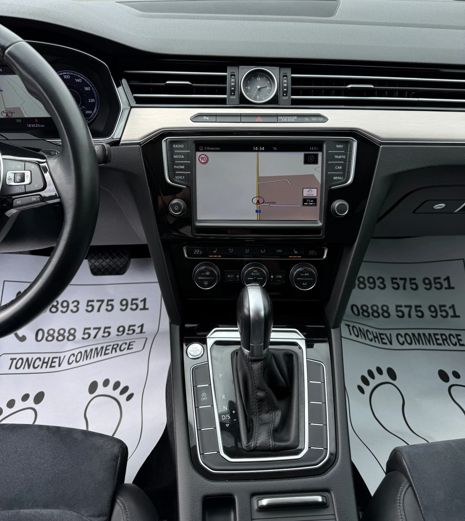 VW Passat 2.0-TDI-HIGHLINE-183.000km-ДИГИТАЛЕН КМ-ПОДГРЕВ, снимка 9 - Автомобили и джипове - 54884101
