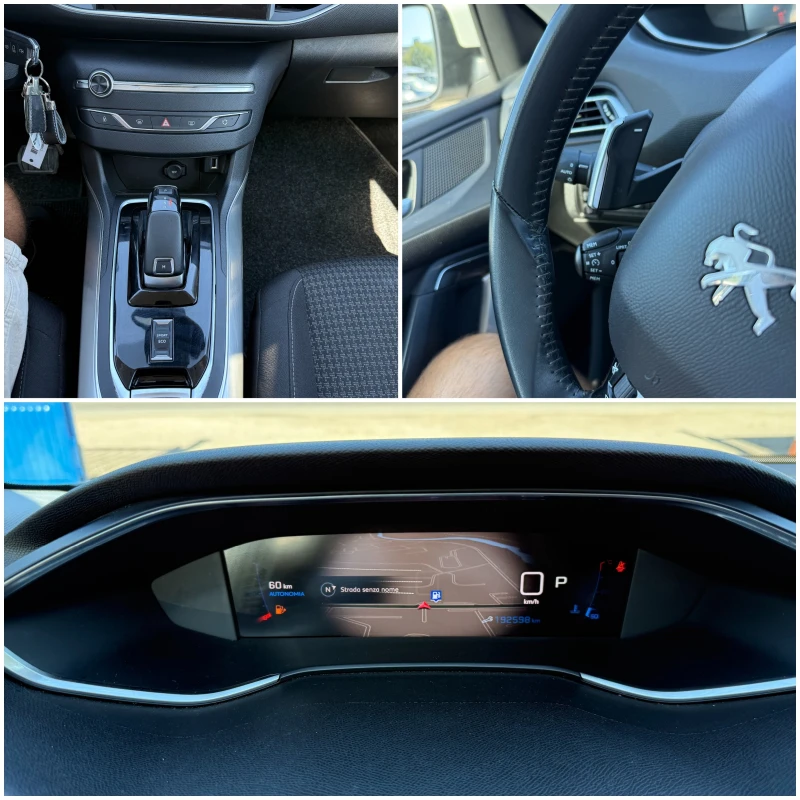 Peugeot 308 1.5BLUEHDI-GT-EAT8(АВТОМ)-ДИГИТАЛ-КАМЕРА-НАВИГАЦИЯ, снимка 15 - Автомобили и джипове - 51512697