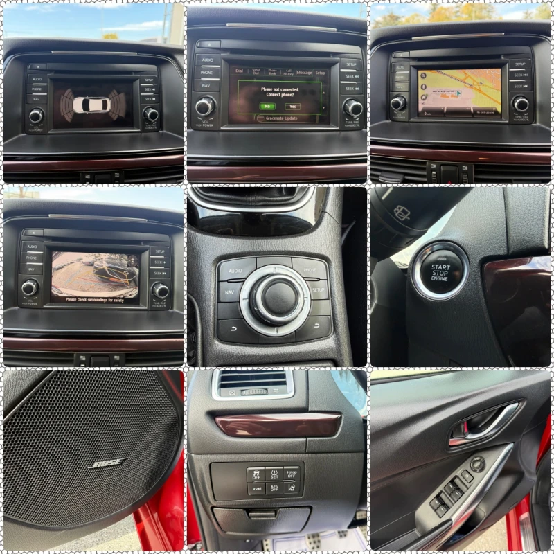 Mazda 6 2.2/Bose/Memory/Key-Less/Navi/Camera/Подгрев/Top/, снимка 15 - Автомобили и джипове - 52132533