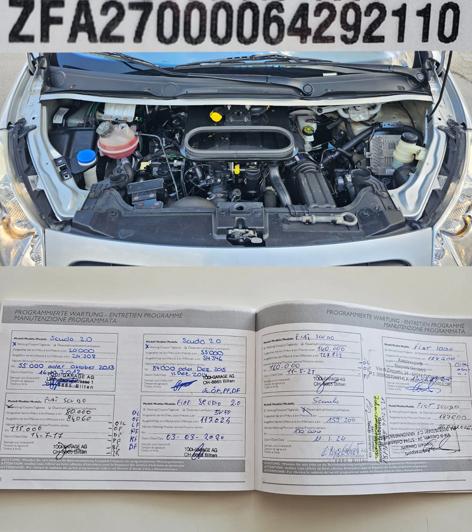 Fiat Scudo 2.0D 6SP CH MAXI-8 МЕСТА-ИСТОРИЯ-ЛИЗИНГ, снимка 16 - Бусове и автобуси - 55298367
