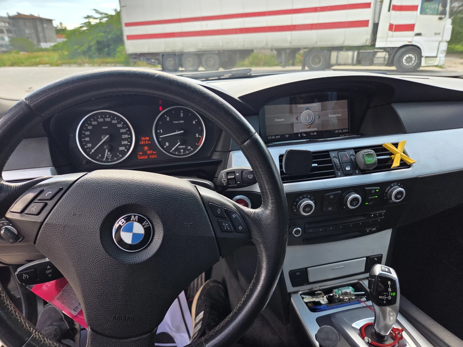 BMW 535 Е61 535D 2007г.жойстик кутия, като нова!!!, снимка 14 - Автомобили и джипове - 54712770