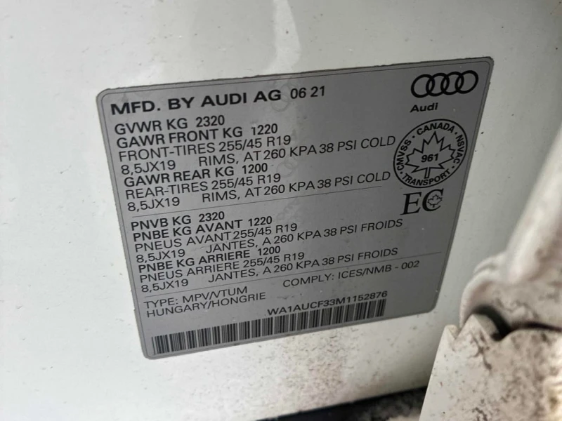 Audi Q3 2021 Komfort 45 TFSI quattro * CARFAX * , снимка 16 - Автомобили и джипове - 53014097