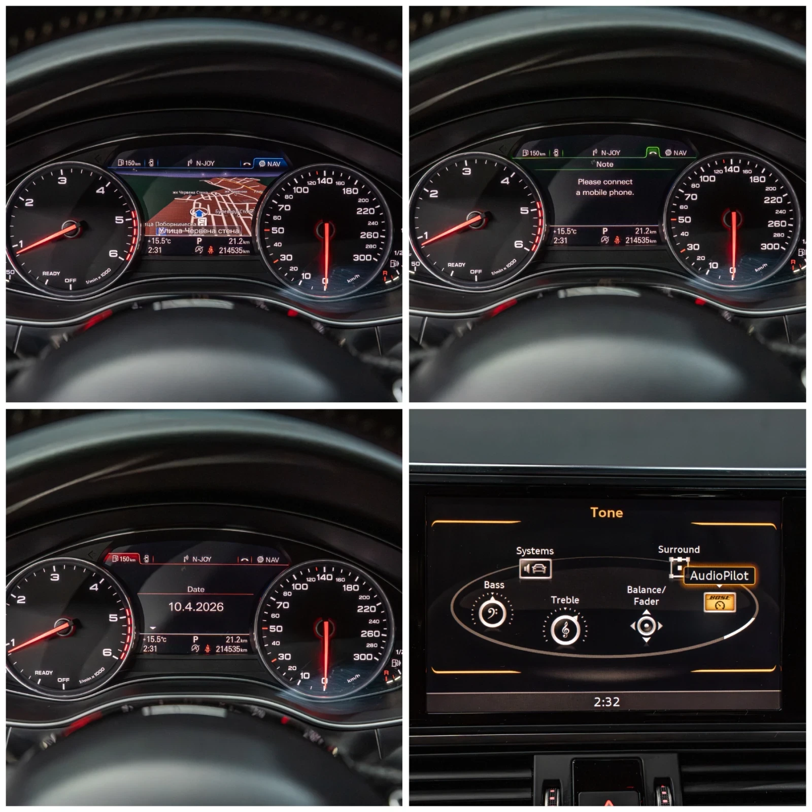 Audi A7 3.0 TDI QUATTRO / RS7 OPTIC / BOSE / FACELIFT /, снимка 14 - Автомобили и джипове - 54182198