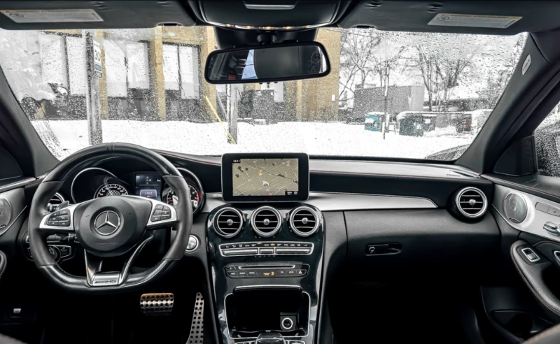 Mercedes-Benz C 43 AMG BSM | NAVI | BURMESTER | RED SEATBELT | КРАЙНА ЦЕН, снимка 7 - Автомобили и джипове - 52749292