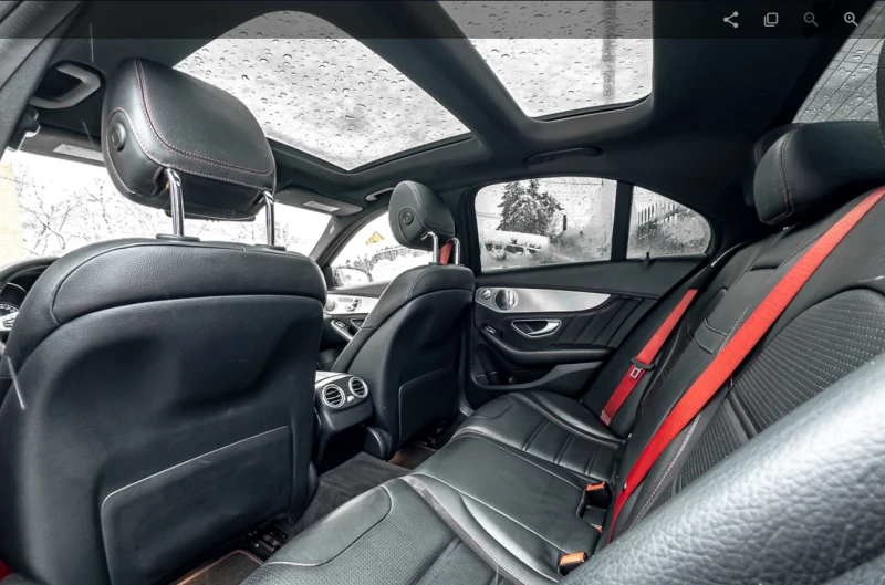 Mercedes-Benz C 43 AMG BSM | NAVI | BURMESTER | RED SEATBELT | КРАЙНА ЦЕН, снимка 10 - Автомобили и джипове - 52749292