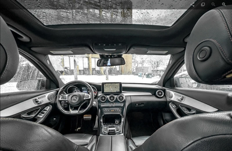 Mercedes-Benz C 43 AMG BSM | NAVI | BURMESTER | RED SEATBELT | КРАЙНА ЦЕН, снимка 8 - Автомобили и джипове - 52749292