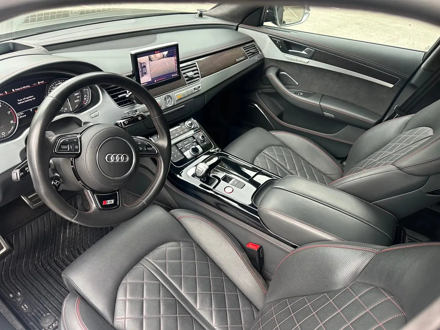 Audi S8 PLUS* РЕАЛНИКМ* ВАКУМ* ОБДУХ* МАСАЖ* 360* ALCANTAR, снимка 16 - Автомобили и джипове - 55315501