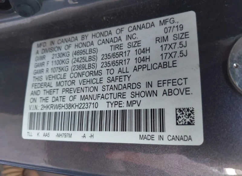 Honda Cr-v, снимка 9 - Автомобили и джипове - 52322764