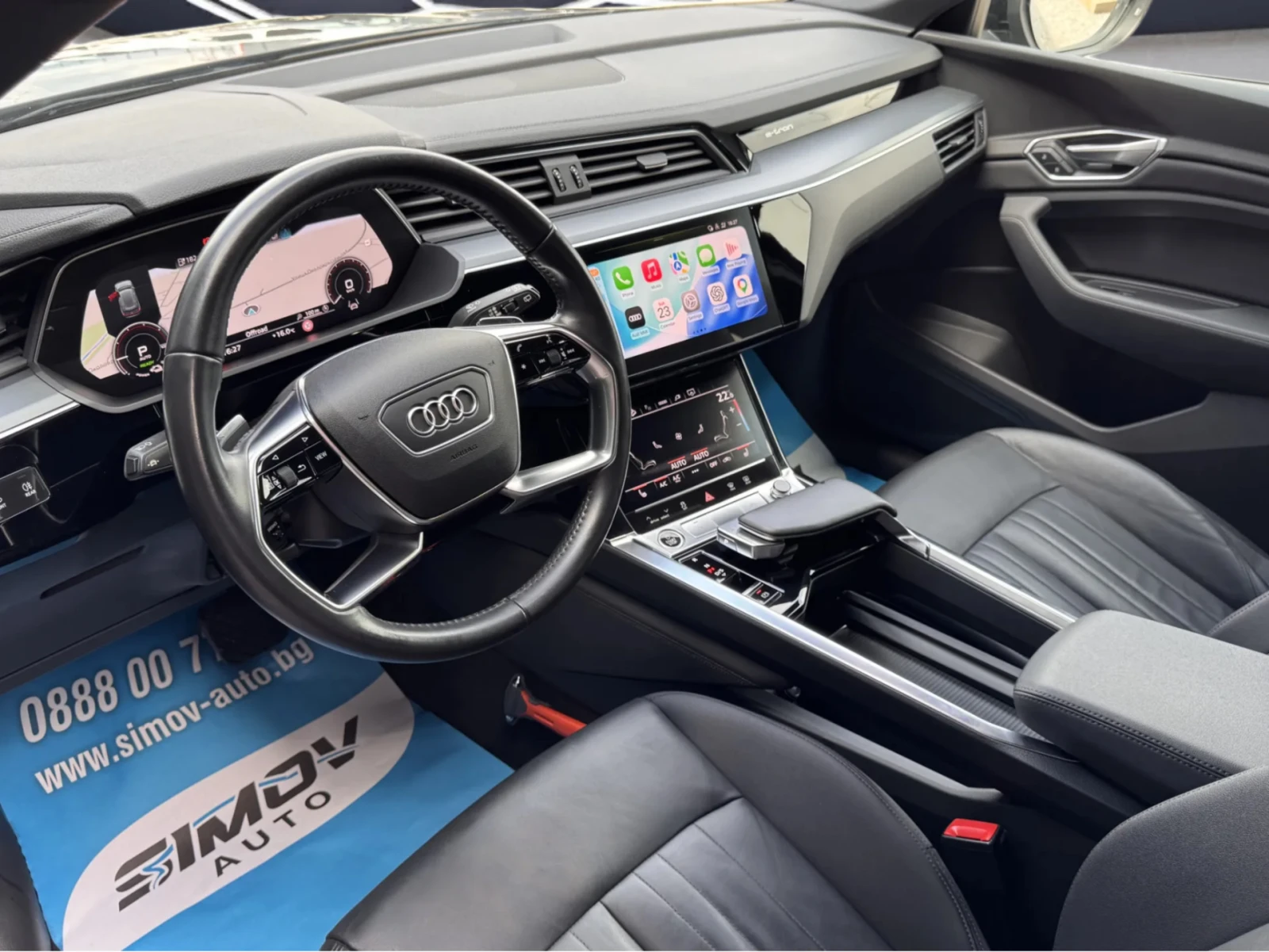 Audi E-Tron 55 S-LINE 95KWH 408КС. ПАНОРАМА КОЖА ПОДГРЕВ, снимка 8 - Автомобили и джипове - 54653045
