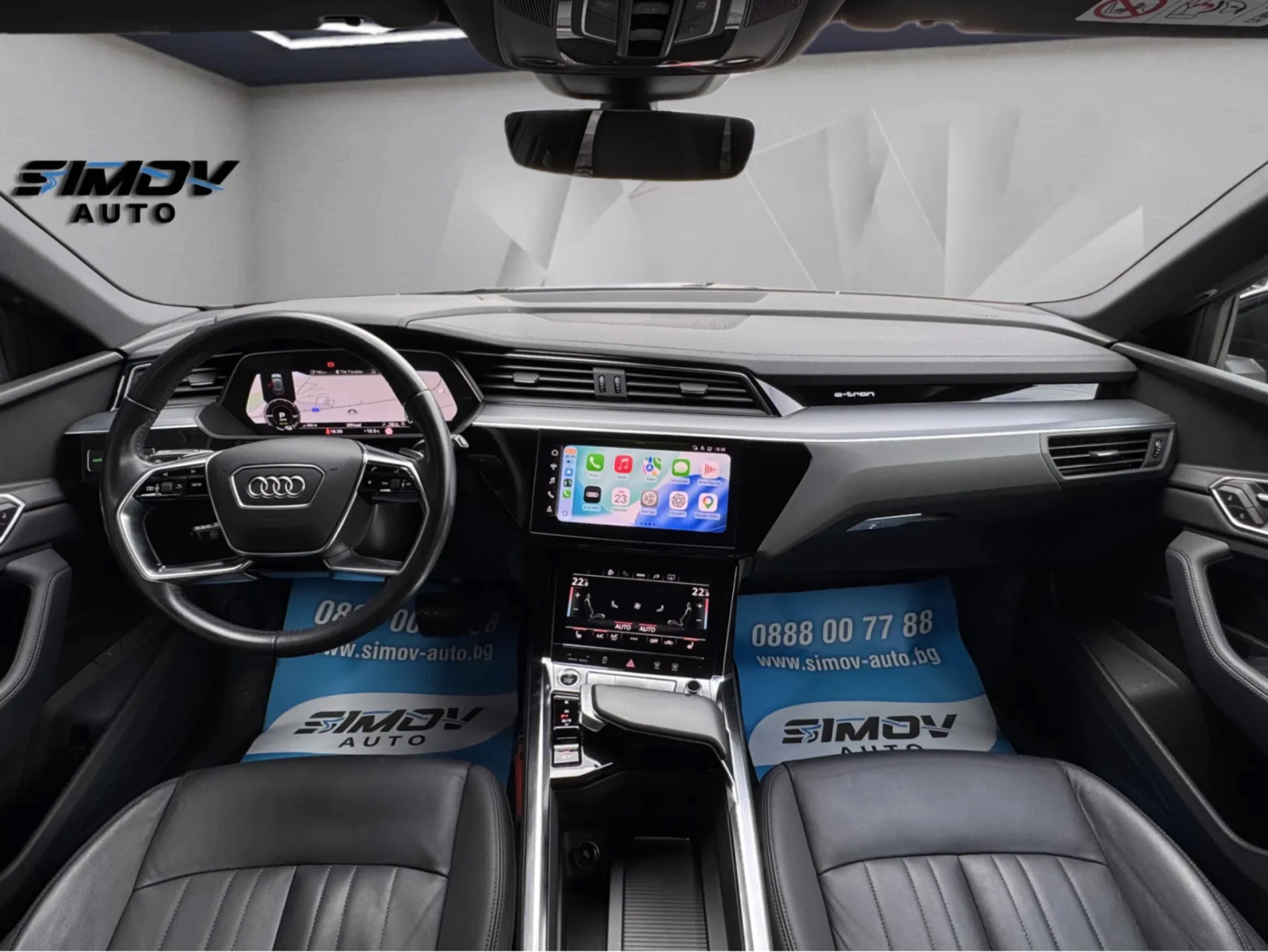 Audi E-Tron 55 S-LINE 95KWH 408КС. ПАНОРАМА КОЖА ПОДГРЕВ, снимка 11 - Автомобили и джипове - 54653045