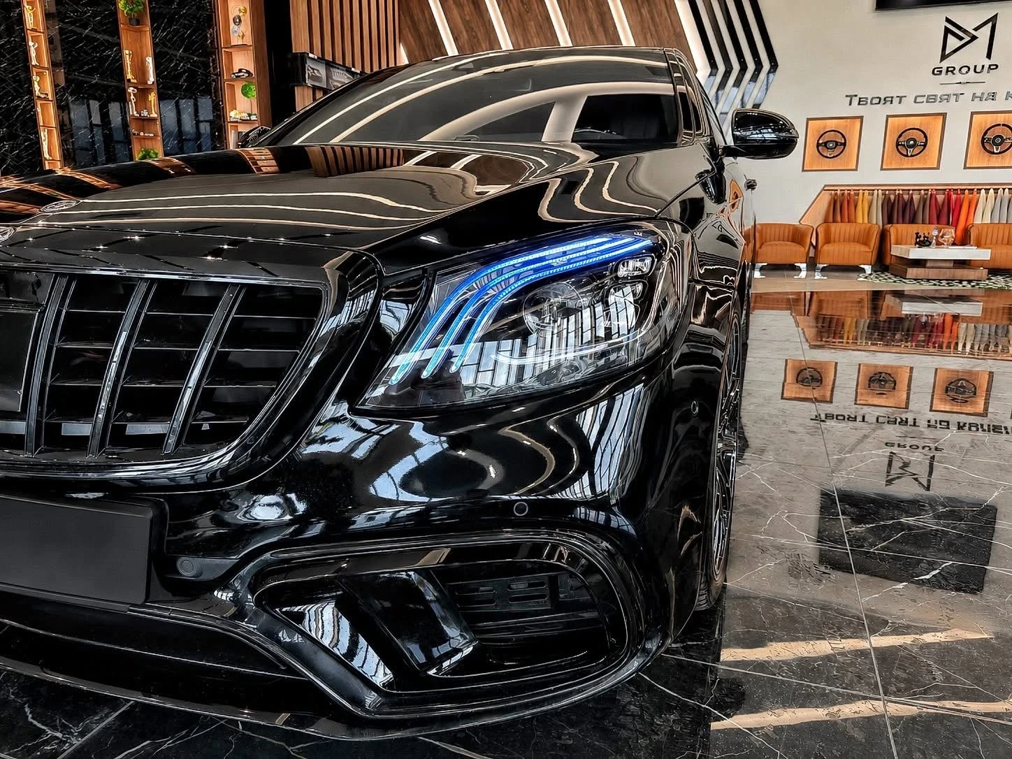 Mercedes-Benz S 560 LONG | 4MATIC | BRABUS optic , снимка 6 - Автомобили и джипове - 54649438