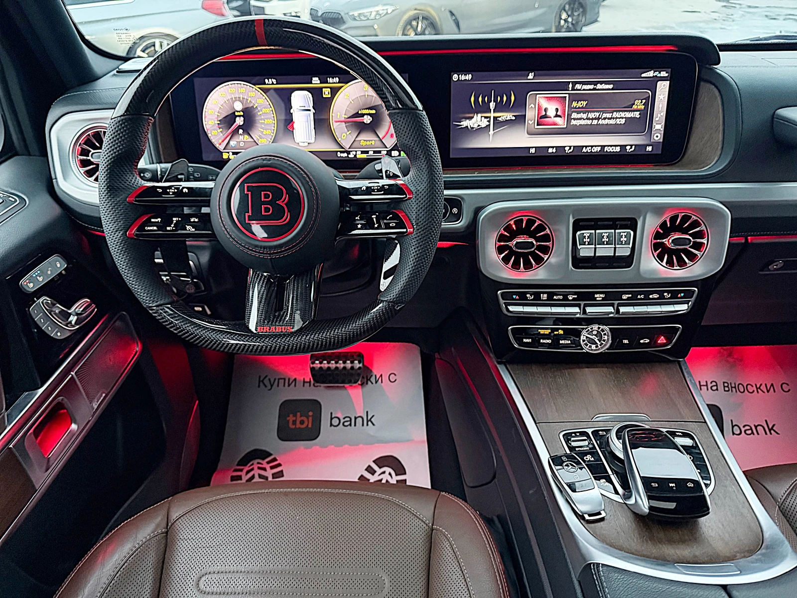 Mercedes-Benz G 350 BRABUS OPTIK-DISTRONIK-BURMESTER-360KAMERA-�����! | Mobile.bg � ����������� 11