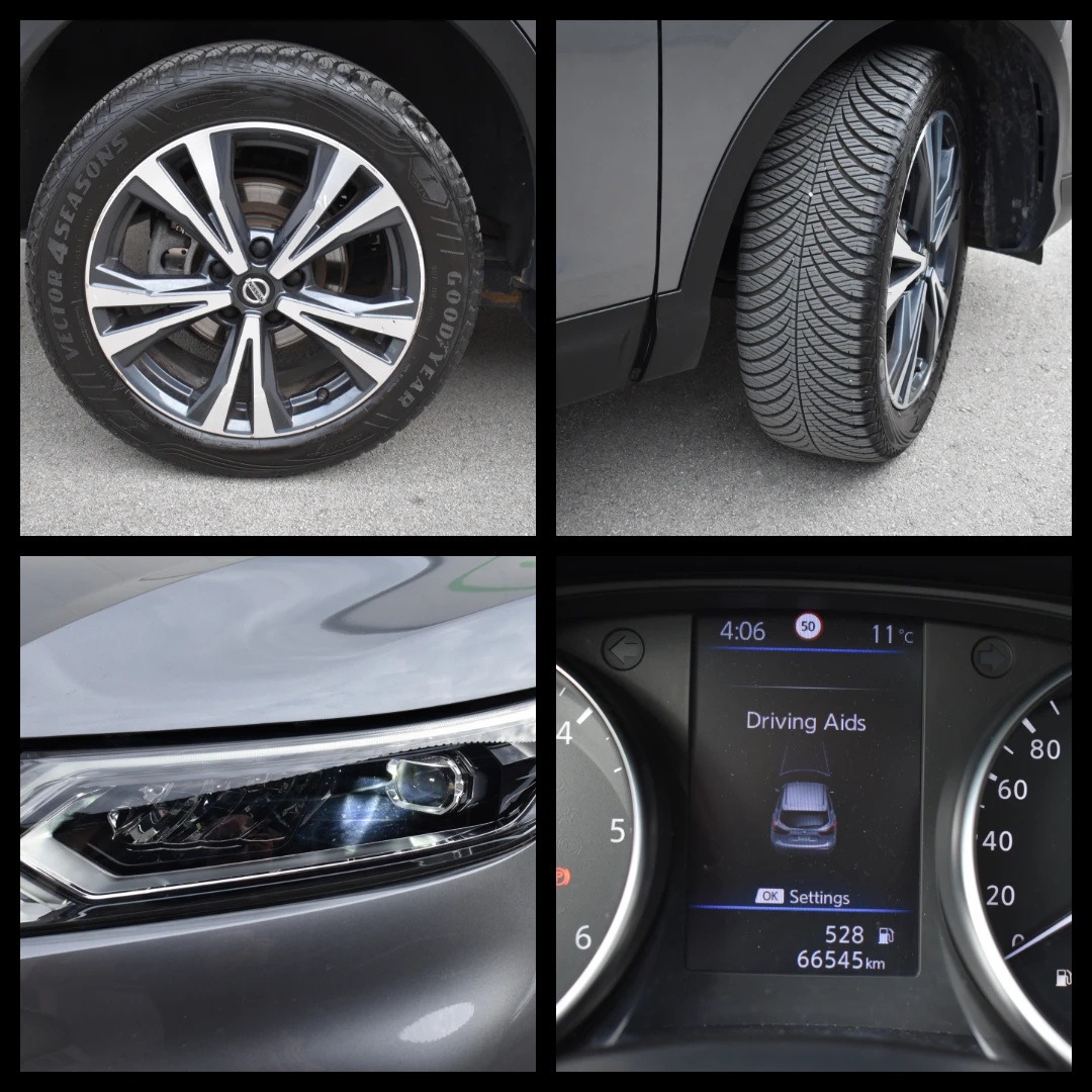 Nissan Qashqai 1.7DCI/150kc= TEKNA= 66000km= 4x4/LOCK= КАТО НОВ!!, снимка 16 - Автомобили и джипове - 53978456