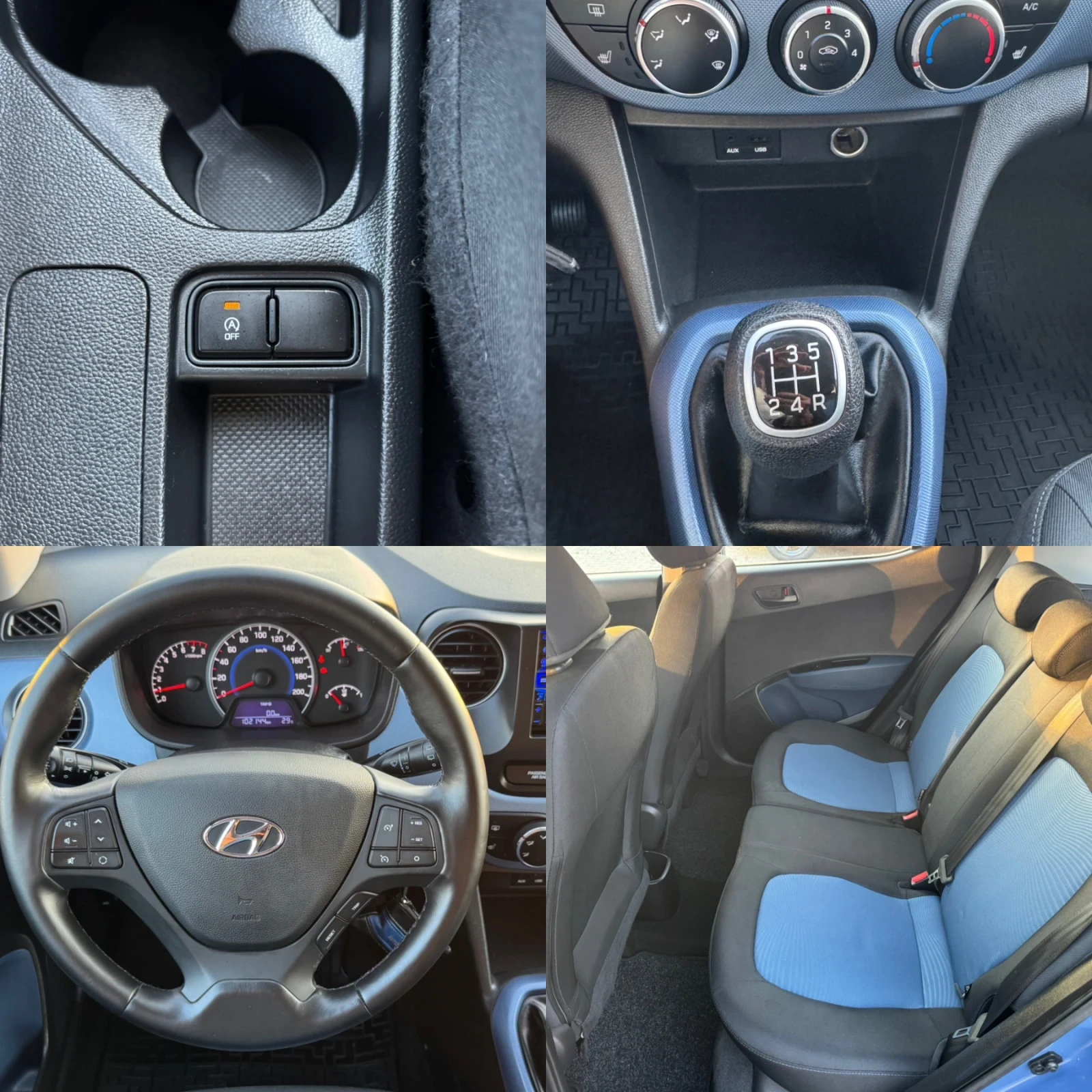 Hyundai I10 1.0i NAVI CAR PLAY, снимка 16 - Автомобили и джипове - 54825675