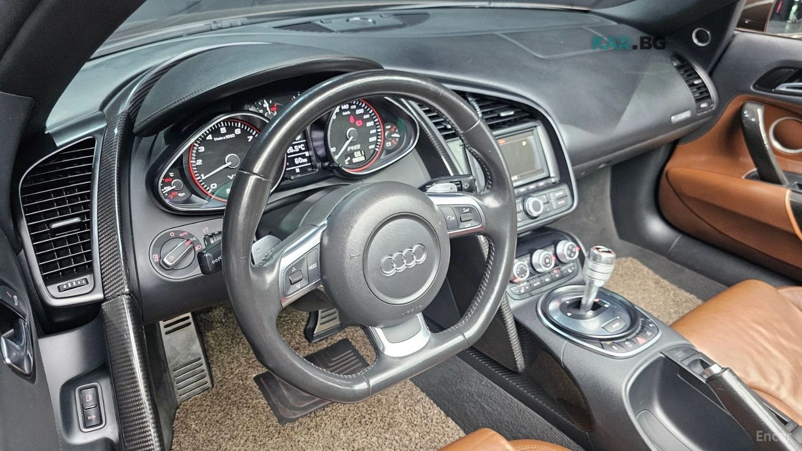 Audi R8 V10* 5.2* Spyder* ПОДГРЕВ* КОЖА* , снимка 6 - Автомобили и джипове - 54869374