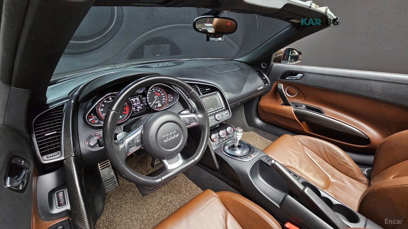 Audi R8 V10* 5.2* Spyder* ПОДГРЕВ* КОЖА* , снимка 5 - Автомобили и джипове - 54869374