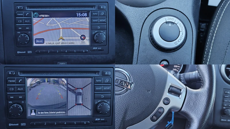 Nissan Qashqai 2.0i 4х4 6SP Facelift CH-ИСТОРИЯ-КАМЕРА 360-ЛИЗИНГ, снимка 12 - Автомобили и джипове - 53072370