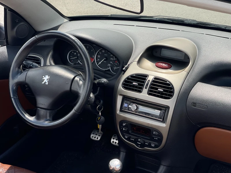 Peugeot 206 cc 1.6HDi Roland Garros Edition, снимка 14 - Автомобили и джипове - 50271478