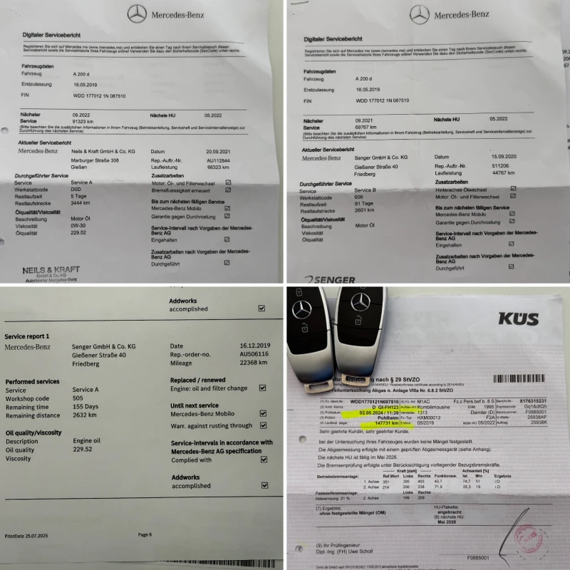 Mercedes-Benz A 200 d AMG Line* 150к.с.* ПЪЛНА ИСТОРИЯ В МЕРЦЕДЕС, снимка 17 - Автомобили и джипове - 51169608