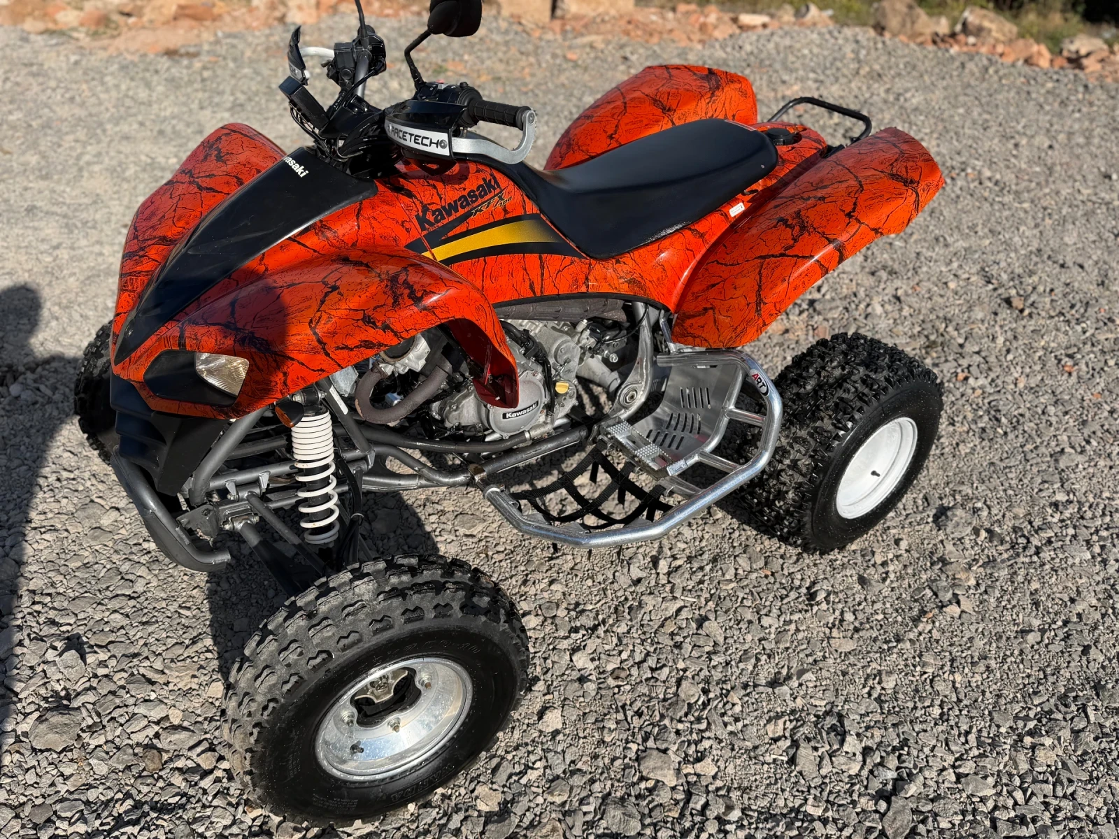 Kawasaki Kfx 700 ORANGE CRACK НОВ ОТ ГЕРМАНИЯ