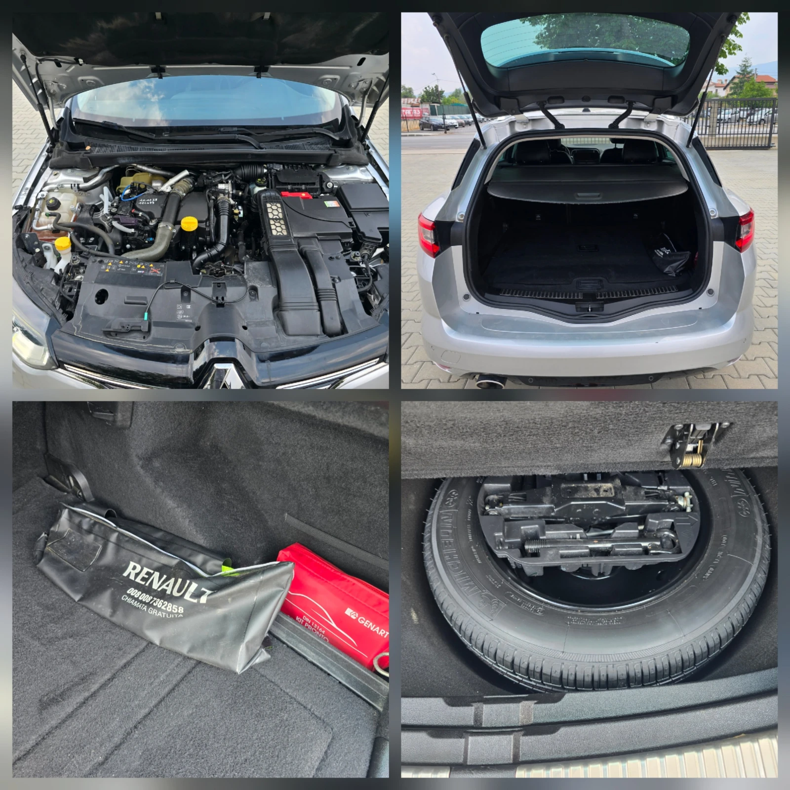 Renault Megane 1.5DCI, 110к.с., Кожа, Нави, 2017г., снимка 12 - Автомобили и джипове - 55736729