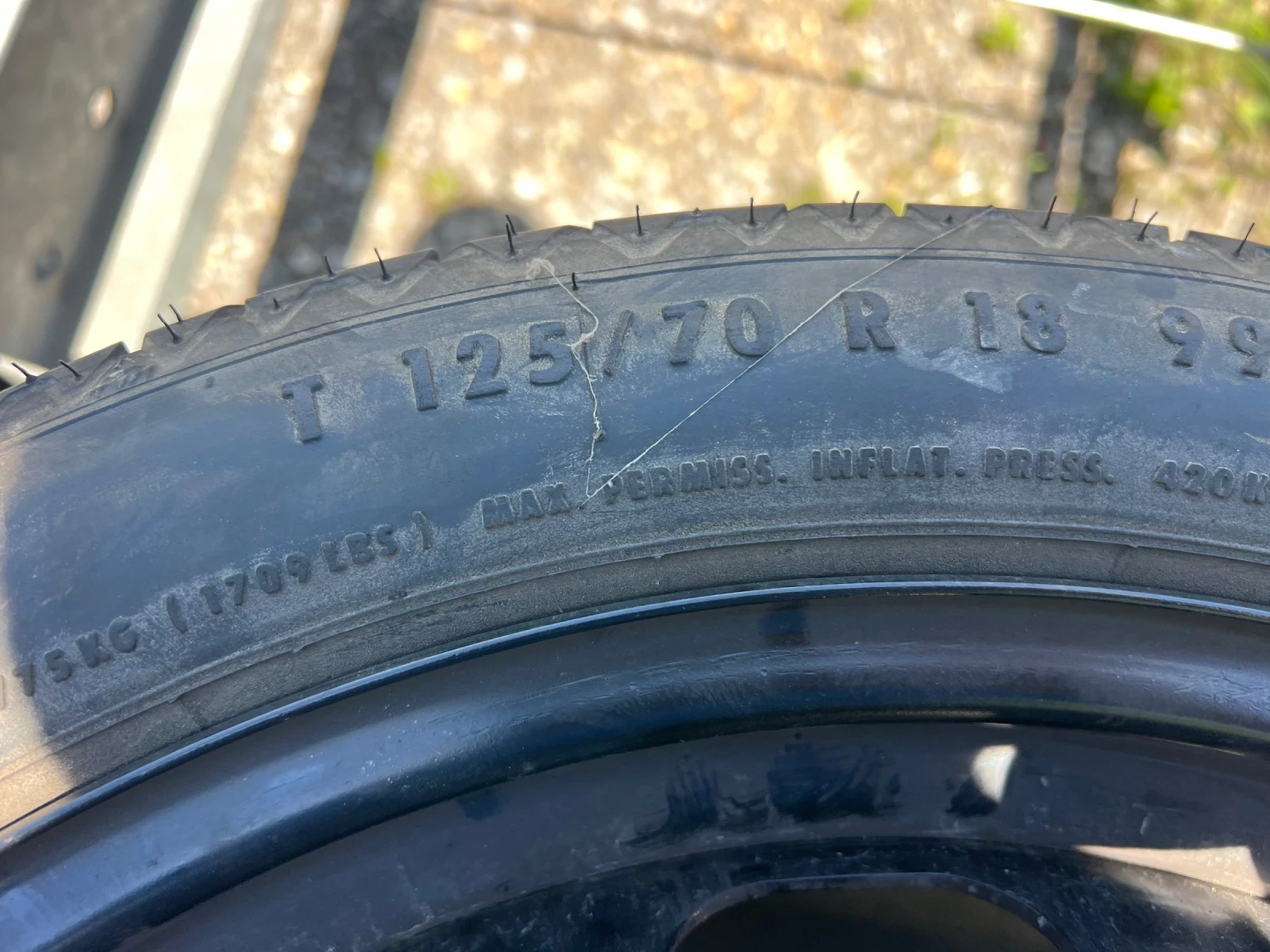 Гуми с джанти Continental 125/70R18, снимка 2 - Гуми и джанти - 54738648