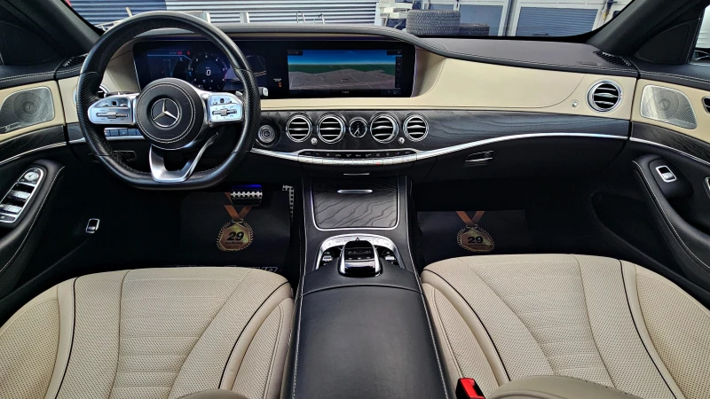 Mercedes-Benz S 400 ! L/AMG/4M/GERMANY/360CAM/DISTR/ОБДУХ/HUD/AMBIENT/, снимка 8 - Автомобили и джипове - 49939084
