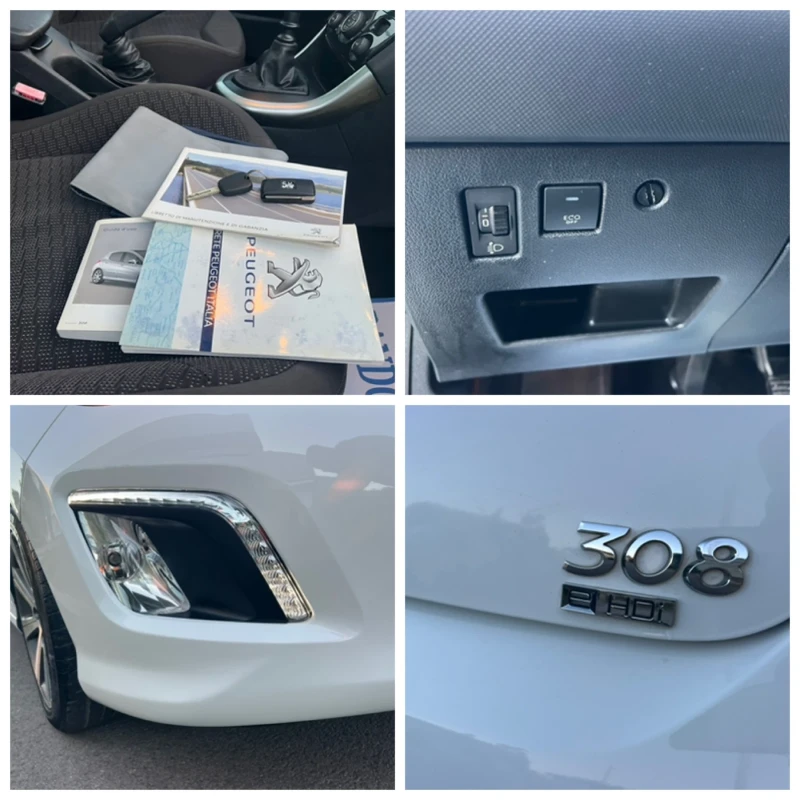 Peugeot 308 1.6Ehdi/NAVI/PANORAMA, снимка 16 - Автомобили и джипове - 51730294