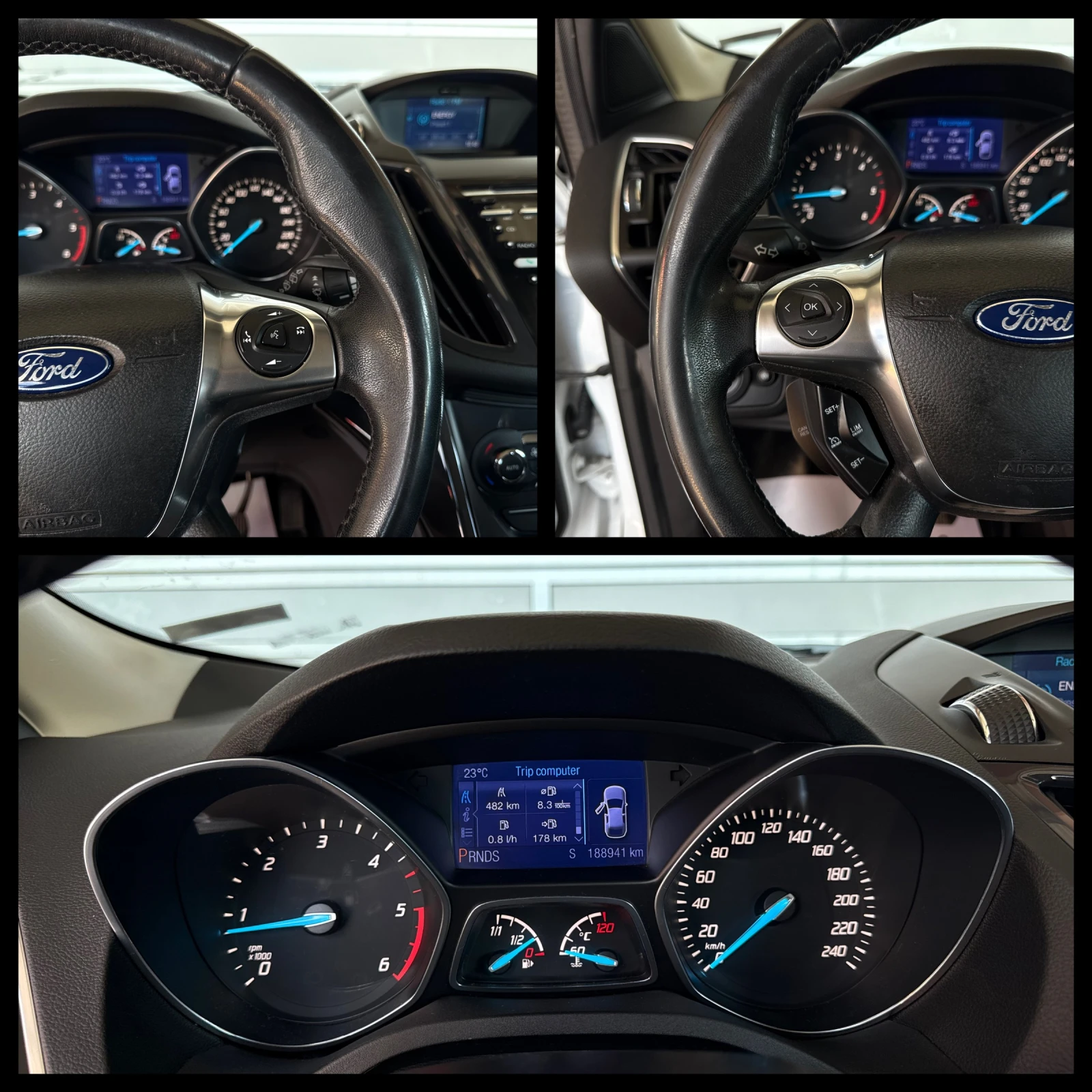 Ford Kuga 2.0D 4x4 ГАРАНЦИЯ 6 МЕСЕЦА ИЛИ 5000КМ, снимка 12 - Автомобили и джипове - 55047865