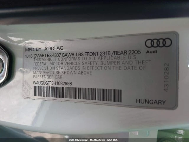 Audi A3 2.0T PREMIUM, снимка 9 - Автомобили и джипове - 47442642