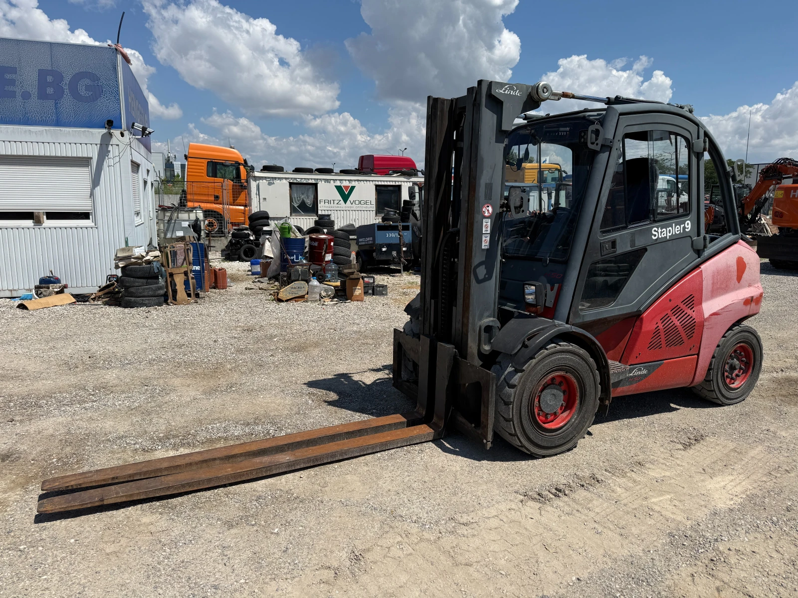 Мотокар Linde H50D-02 5 МЕТРА РАБОТНА ВИСОЧИНА, снимка 14 - Индустриална техника - 54971339