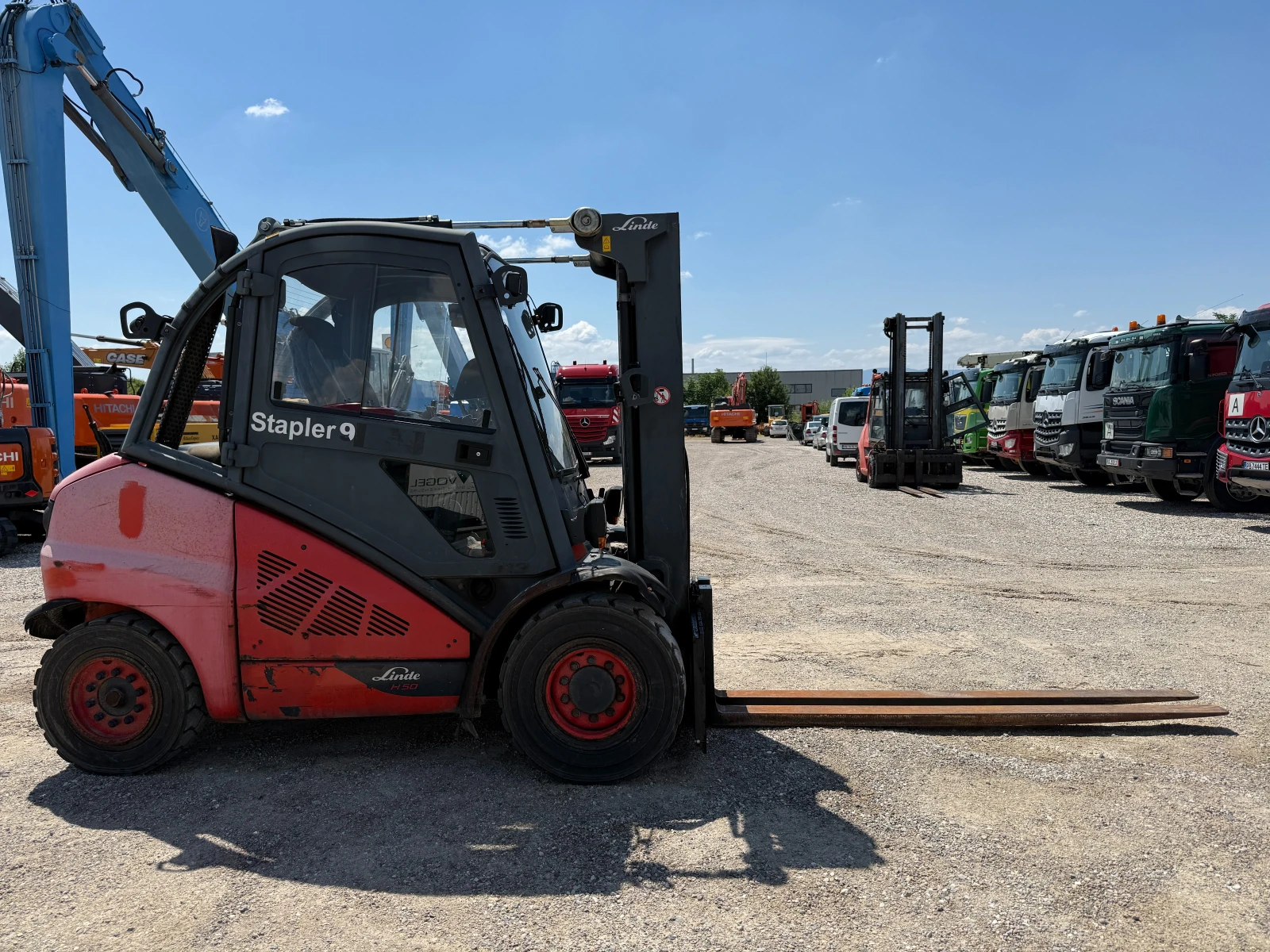 Мотокар Linde H50D-02 5 МЕТРА РАБОТНА ВИСОЧИНА, снимка 11 - Индустриална техника - 54971339