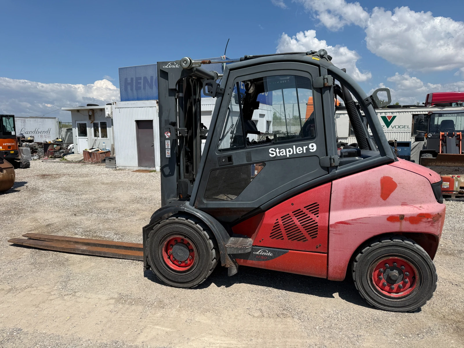 Мотокар Linde H50D-02 5 МЕТРА РАБОТНА ВИСОЧИНА, снимка 6 - Индустриална техника - 54971339