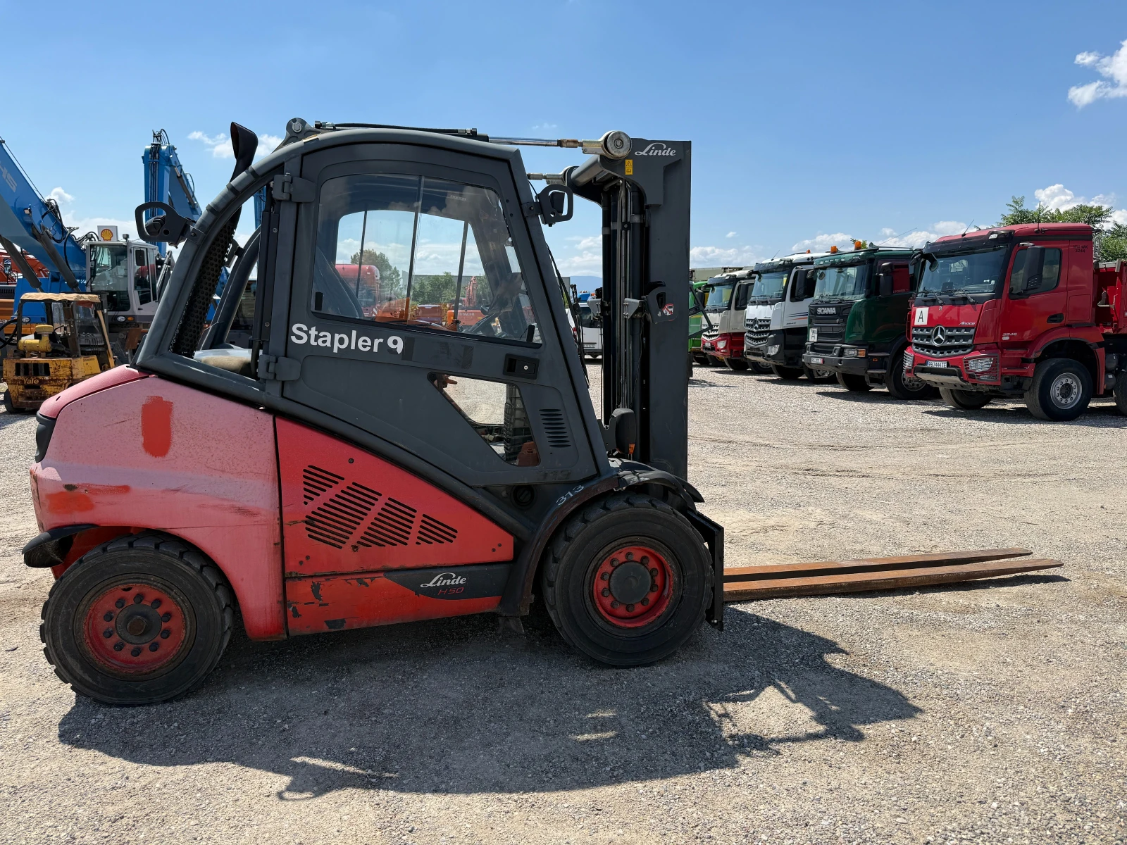 Мотокар Linde H50D-02 5 МЕТРА РАБОТНА ВИСОЧИНА, снимка 10 - Индустриална техника - 54971339