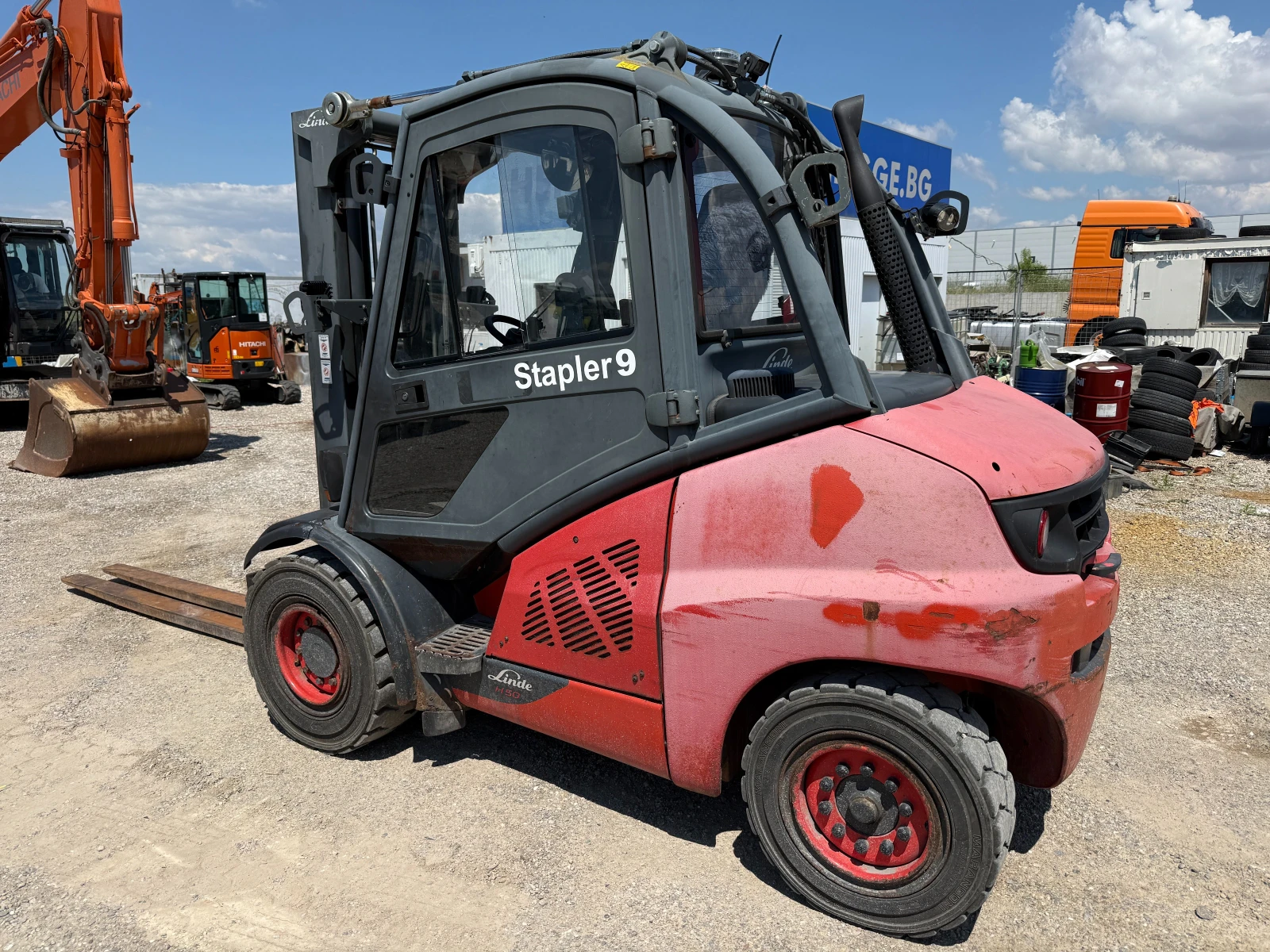 Мотокар Linde H50D-02 5 МЕТРА РАБОТНА ВИСОЧИНА, снимка 7 - Индустриална техника - 54971339
