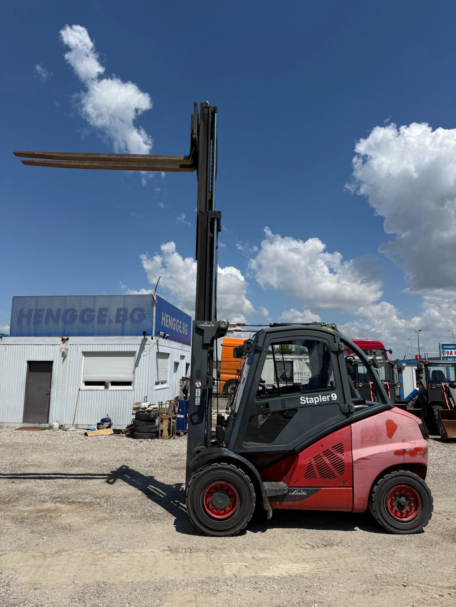 Мотокар Linde H50D-02 5 МЕТРА РАБОТНА ВИСОЧИНА, снимка 5 - Индустриална техника - 54971339