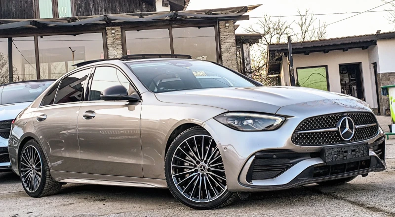 Mercedes-Benz C 220 D AMG LINE Mild HYBRID 4-MATIC 9G ПАНОРАМА , снимка 3 - Автомобили и джипове - 53166869