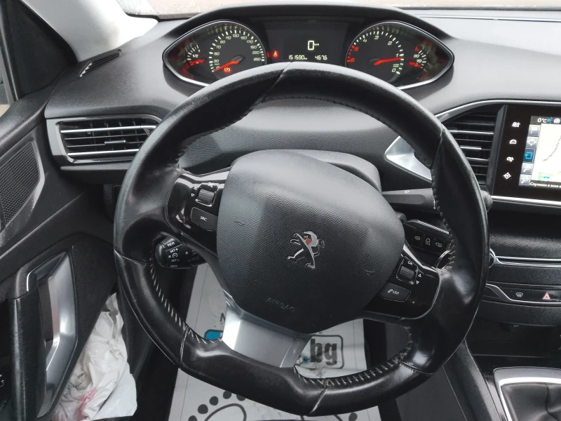 Peugeot 308 1.6 HDI/NAVI/ОБСЛУЖЕНА/EURO-6, снимка 12 - Автомобили и джипове - 48472466