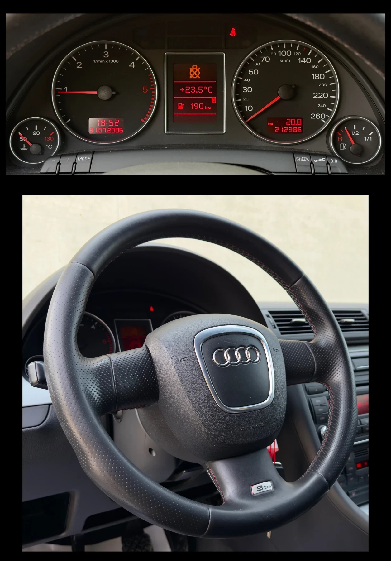 Audi A4 1.9TDi 3xS-LINE* ITALY, снимка 16 - Автомобили и джипове - 54217543